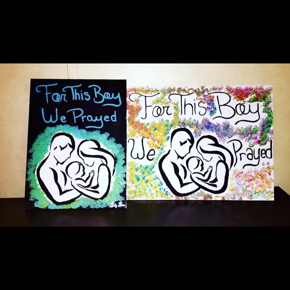 Paintings for this boy we have prayed